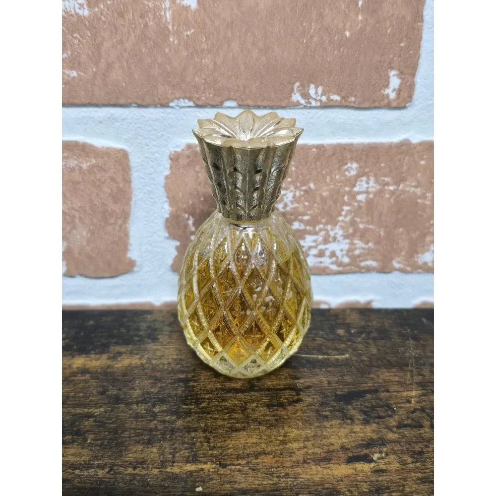 Vintage 70s Avon-Field Flowers- Cologne 1 oz. No Box Pineapple‎ Decanter 3